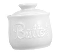 STOBAZA Beurrier Céramique Vintage avec Couvercle Étanche Pot Multifonction pour Beurre Fromage et Margarine Capacité pour Cuisine et Comptoir Style Traditionnel Français