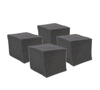 STOBAZA Bloc Acoustique Insonorisant 20X20X20 CM en Mousse Polyuréthane Lot de 4 Pièces pour Isolation Phonique Murale Absorption Sonore Basse Fréquence Studio Bureau et Home Cinéma
