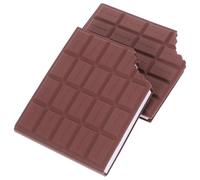 STOBAZA Bloc note chocolat, Mémo en forme de chocolat parfumé, Papier, 2pcs, Super collants, Pour la maison et l’école, 10.50 x 9.00 x 1.60 cm