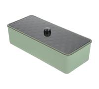 STOBAZA Boîte à Couverts Multifonction Verte en Pp et Pet Couvercle, Design Multi-grilles, Facile à Utiliser, pour Organiser Fourchettes et Baguettes Cuisine