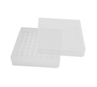 STOBAZA Boîte De Congélation Pour Tubes à Essai 81 Emplacements, Porte-flacons Compatible 1.5ml 1.8ml 2ml, Support Rigide Pour Microcentrifugeuse, Rangement Sécurisé Pour Laboratoire