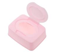 STOBAZA Boîte de Rangement Distributeur Portable Couvercle Rabattable pour Lingettes Bébé Rose Anti-poussière en Pp et Rechargeable pour Nursery et Bureau