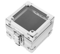 STOBAZA Boîte de Rangement pour Embouts de Ponçage Ongles Alliage de Zinc Robuste Organisateur Pratique pour Salon et Usage Domestique