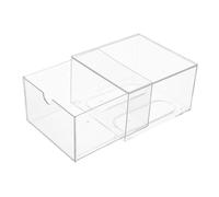 STOBAZA Boîte De Rangement Transparente Empilable Acrylique Organisateur pour Cosmétiques Et Mouchoirs Tiroir Modulaire Gain De Place pour Table De Toilette Salle De Bain