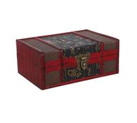STOBAZA Boîte de Rangement Vintage Massif avec Serrure Coffret Décoratif Style Ancien pour Bijoux et Souvenirs Organiseur de Bureau et Élégant