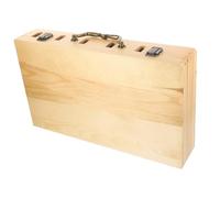 STOBAZA Boîte Rangement Coiffure Bois Mallette Portable pour Outils de Barbier Tondeuse Ciseaux Peignes avec Surface Polie et Finition Soignée pour Stylistes