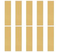 STOBAZA Bordure Adhésive en Acrylique Or pour Décoration Intérieure 10 Pièces Joint de Calfeutrage Pouvant être Coupé, Design Simple et Lignes Lisses pour Miroir Mural