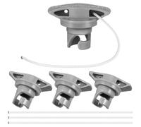 STOBAZA Bouchons de Rechange pour valves pneumatiques pour Bateaux gonflables, Bouchons d'air en Spirale pour canoës et Kayaks gonflables, Gris