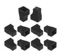 STOBAZA Bouchons en Silicone Noir Couvercles Universels Faciles à Installer Lot de 10 pour Pompe à Sirop pour Distributeur de Lotion et Bouteille D'huile, pour Bars à Café et Soda