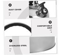 STOBAZA Bouilloire Sifflante Acier Inoxydable Chauffe Rapide Compatible Induction avec Poignée Ergonomique pour Thé Café et Vin Chaud