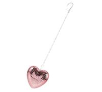 STOBAZA Boule Disco Forme de Coeur à Suspendre Décoration Miroir Réfléchissante pour Soirée Mariage et Fête Accessoire Romantique Rose