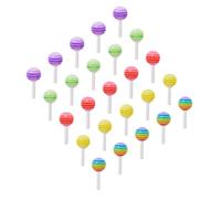 STOBAZA Breloques pour Ongles en Résine 25 Pièces 3d Bonbons Colorés Accessoires Nail Art DIY pour Fêtes Carnaval Salon Manucure