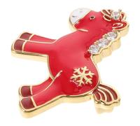 STOBAZA Broche Cheval Rouge en Cuivre, Épingle à Revers Élégante et Polyvalente pour Femmes, Accessoire Symbolique Zodiaque Chinois Nouvel An 2026
