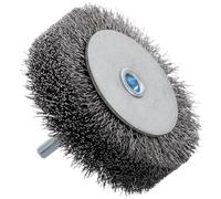 STOBAZA Brosse Métallique Rotative pour Perceuse avec Tige Fixe Fil Acier Brosse pour Meuler Pneus Nettoyage Surfaces Métalliques Préparation et Polissage Auto Moto