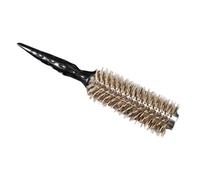 STOBAZA Brosse Ronde Poils de Sanglier Petite Brosse Coiffante Douce pour Cheveux Bouclés et Courts Peigne Styling Précis pour Séchage et Bouclage