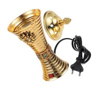 STOBAZA Brûleur Électrique Dencens Doré Design Artistique pour Décoration Maison et Bureau Purificateur Compatible Style Classique Élégant