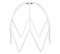STOBAZA Cadre de Artistique Irrégulier Blanc Style Vintage Français Décoratif Solide pour Salons et Éclairage Intérieur