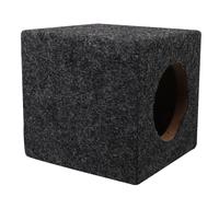 STOBAZA Caisson de Bass-Reflex en Bois 4 Pouces pour Voiture et Camion Enceinte Audio Compacte Scellée Caisson de Basses Vide pour Système Audio Automobile Accessoire Haut-Parleur