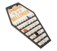 STOBAZA Calendrier Halloween Coffre Sculpté Décoratif Compte pour Table Bureau Fenêtre