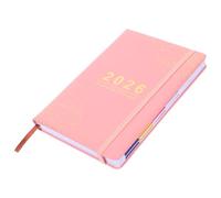STOBAZA Carnet de Planification 2026 Rose, Agenda Quotidien Compact en Papier, Expérience D'écriture Fluide, Portable pour Bureau et Usage Domestique