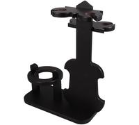 STOBAZA Casier à Vin en Bois Forme Violon Porte-Verres à Vin Miniature Suspendu Compact pour Comptoir Étagère Rétro Pratique pour Rangement et Présentation