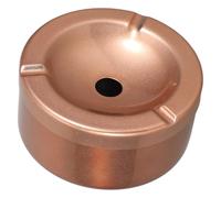STOBAZA Cendrier Facile à Nettoyer Coupe-Vent en Acier Inoxydable avec Couvercle sans Fumée Design Moderne et Pratique pour Bureau et Camping