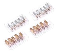STOBAZA Chablons Métalliques pour Extension D’Ongles, Guide de Pose en Aluminium, 20 Pièces, Fixation Stable, pour Salon de Manucure et Pose à Domicile