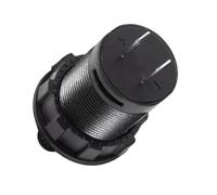 STOBAZA Chargeur USB Double Port Rapide pour et Bateau Prise Allume Cigare Interrupteur Compatible Smartphone et Tablette Installation Facile Protection Décharge Boîtier PC Résistant Noir