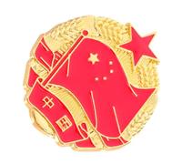 STOBAZA Chinois National en Accessoire à Polyvalent pour Cinq Étoiles Broche Épingle Vintage Alliage de Zinc Drapeau Fêtes Patriotiques Vêtements et Cravates Voyages