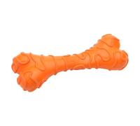STOBAZA Chiot Os en Caoutchouc Orange, Fonction Molaire, Interactif | Forme Os, Multi-usage, Accessoire pour Chiot, Aide à L'esprit
