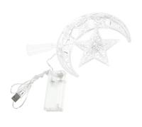 STOBAZA Cimier De Sapin De Noël LED Étoile Lumineuse Matériel Plastique Fonction Lumière Chaude pour Décoration De Noël Intérieur Sapin d'arbre Festif