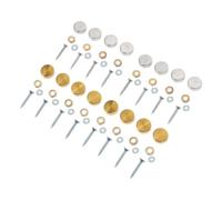 STOBAZA Clous pour Miroir 16 Ensembles Vis de Fixation en Acier Inoxydable Capuchons Décoratifs Résistants aux Rayures pour Panneaux Armoires Tables à Thé Usage Domestique