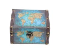 STOBAZA Coffre Pirate Vintage avec Serrure Boîte de Rangement Étanche et Lisse Accessoire pour Garçon et Fille Décoratif pour Bijoux et
