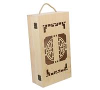 STOBAZA Coffret pour Vin Support Élégant pour Bouteilles de Vin avec Poignée Portable pour Mariages et Coffret de Luxe