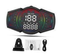STOBAZA Compteur de Vitesse GPS Hud Voiture avec Affichage Digital Vitesse Inclinomètre Odomètre et Horloge pour Conduite Sécurisée