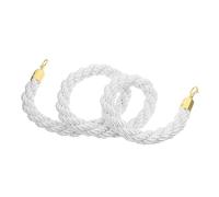 STOBAZA Corde de Barrière Tressée Acier Inoxydable avec Crochet Doré pour Contrôle de Foule Corde Étançon Élégante pour Cinémas et Espaces Publics