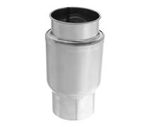 STOBAZA Coude de Cheminée Acier Inoxydable Allongé pour Chauffe-eau à Gaz Tuyau de Poêle Flexible avec Clapet Anti-retour Intégré Adaptateur de Sortie Échappement Sûr