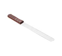 STOBAZA Coupe-pain Manuel Avec Lame Acier Inoxydable Trancheuse Pour Pain Et Gâteaux Outil De Cuisine Avec Manche Bois