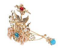 STOBAZA Couronne De Cheveux Hanfu En Alliage De Pierres Précieuses Taille Unique Accessoire Coiffure Homme Cosplay Spectacle Traditionnel Chinois