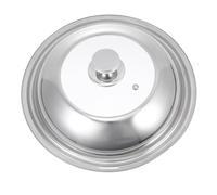 STOBAZA Couvercle de Poêle Visible Verre Inoxydable Couvercle Éclaboussures avec Joint Étanche Adapté Aux Wok Facile à Nettoyer et Efficacement