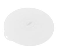 STOBAZA Couvercle en Silicone Alimentaire Blanc, Étanche par Ventouse, Rond, Facile à Ranger Trou Suspendre, pour Casserole et Bol la Maison
