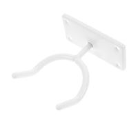 STOBAZA Crochet de Repassage Mural pour Planche à Repasser, Blanc | Métal Fer Thermolaqué, Fixation Murale Kit Complet, Charge 5 à 7kg, Usage Domestique