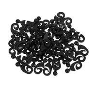 STOBAZA Crochets en Plastique Noir Capacité de Charge Lot de 30 Design Coupe-Vent pour Rideaux de Gazebo et Moustiquaire de Tente pour Camping Extérieur