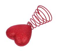STOBAZA Décoration de Sapin Saint Valentin avec Cœur Rouge à Ressort Ornement de Mariage Amour Installation Facile Maîtresse Festive