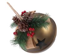 STOBAZA Décoration Suspendue Cloche Vintage Grand Modèle Ancien Ornement de Noël avec Rouges Suspendue pour Plafond Décoration Festive Dhiver