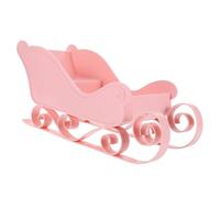 STOBAZA Décoration Traîneau De Noël Miniature Plastique Rose Décoration De Table Festive Bureau Ambiance Fêtes