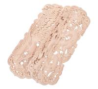 STOBAZA Décorations De Meubles en Bois Sculpté Européen Ornements De Cadre De Lit Incrustations De Bois Ornées Sculptures Traditionnelles Appliques Murales Décoratives Beiges