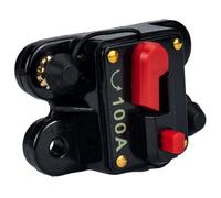 STOBAZA Disjoncteur Automobile 100A à Rétablissement Automatique 12V-24V avec Protection Anti-Poussière Fusible Réarmable pour Circuit Électrique de Voiture Protection Haute Sensibilité