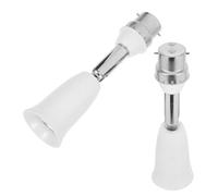 STOBAZA Douille d'Ampoule Réglable B22 vers E27, Lot de 2 Rallonges 11,4 CM, Orientation Multidirectionnelle, Convertisseur 110-250V, Support Jusqu'à 150W, Usage Intérieur et Extérieur