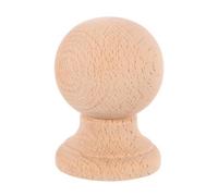 STOBAZA Embouts Décoratifs Bois Massif pour Meubles Pilier Hêtre Brut Finials de Remplacement Intérieurs pour Décoration Escalier et Mobilier Style Romain Élégant Finition Artisanale